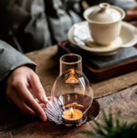 Tulip Glass Candle Holder
